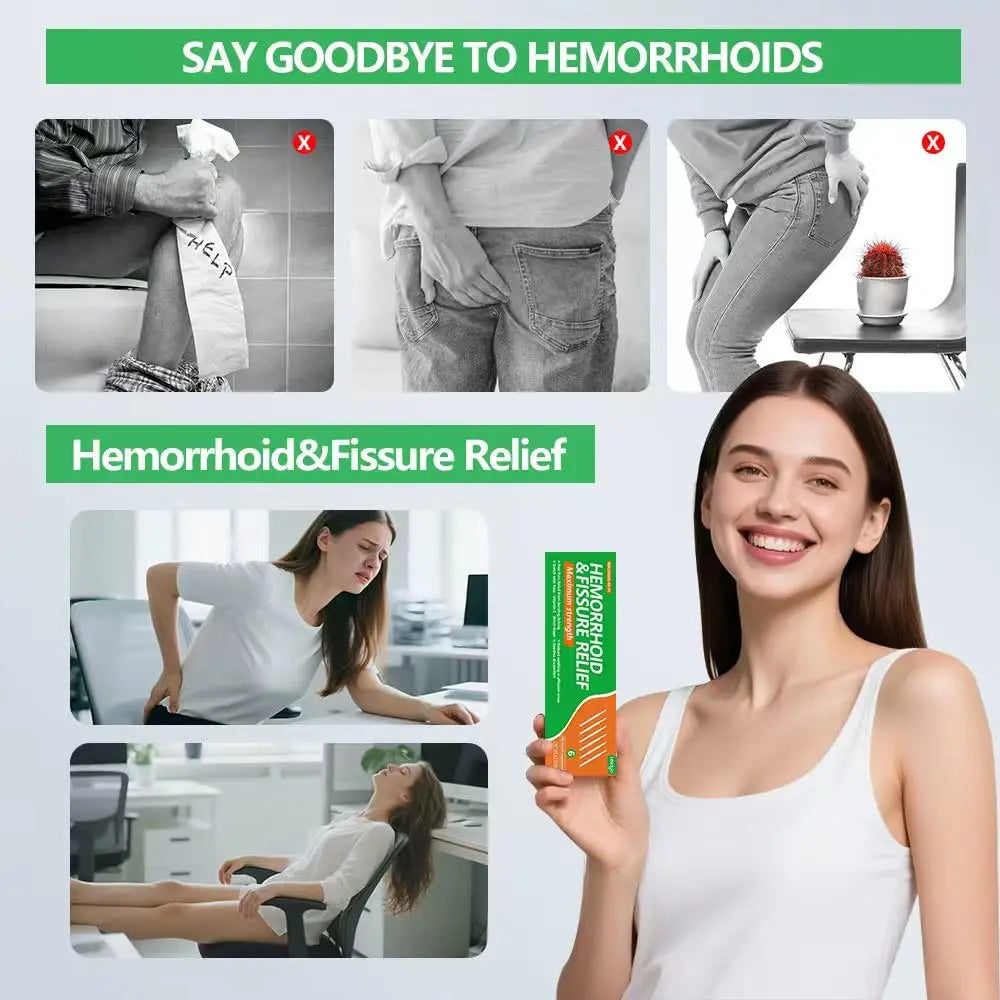 Lesdgo Hemorrhoidal Ointment(6 Pre-Filled),Hemorrhoid and Fissure Cream Witch Hazel Maximum Strength Pain Relief,for Itching and Swelling LesdgoAu supplements