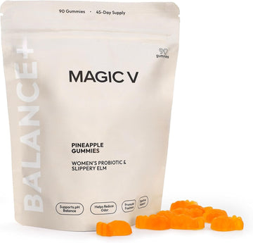 Magic V Care – Premium Feminine Balance Gummies – Women’s Wellness & pH Support – Vaginal Health, Immunity & Hormonal Balance – Vegan, Gluten-Free – Tropical Pineapple – 90 Gummies – 45 Servings Magic V SteamAu supplements