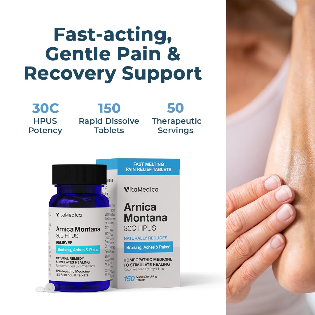 VitaMedica Arnica Montana 30C Rapid Dissolve Tablets for Natural Pain, Bruising, and Swelling Support VitaMedicaAu supplements