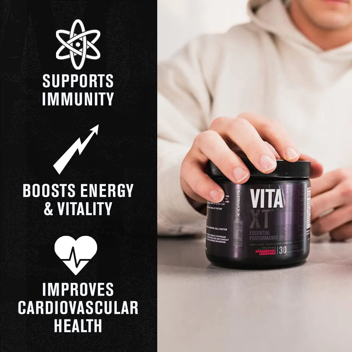 Jacked Factory Vita XT Performance Vitamin Powder - Daily Multivitamin Powder for Men with KSM-66 Ashwagandha, Prebiotic Fiber Jacked FactoryAu supplements
