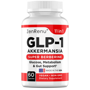 Zenrenu GLP-1 Supplement for Women - Natural Metabolism, Appetite & Craving Support – Super Berberine, Cinnamon,Akkermansia Probiotic,11-in-1 Gut Support - GLP Activate -60 Vegan Caps ZenrenuAu supplements