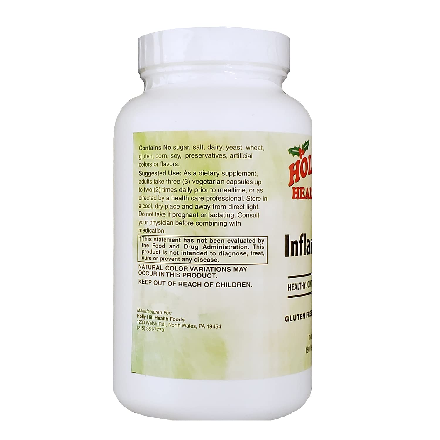 Holly Hill Health Foods, Inflammove (Healthy Joint & Mobility Support*), 180 Vegan Capsules Holly Hill Health FoodsAu supplements