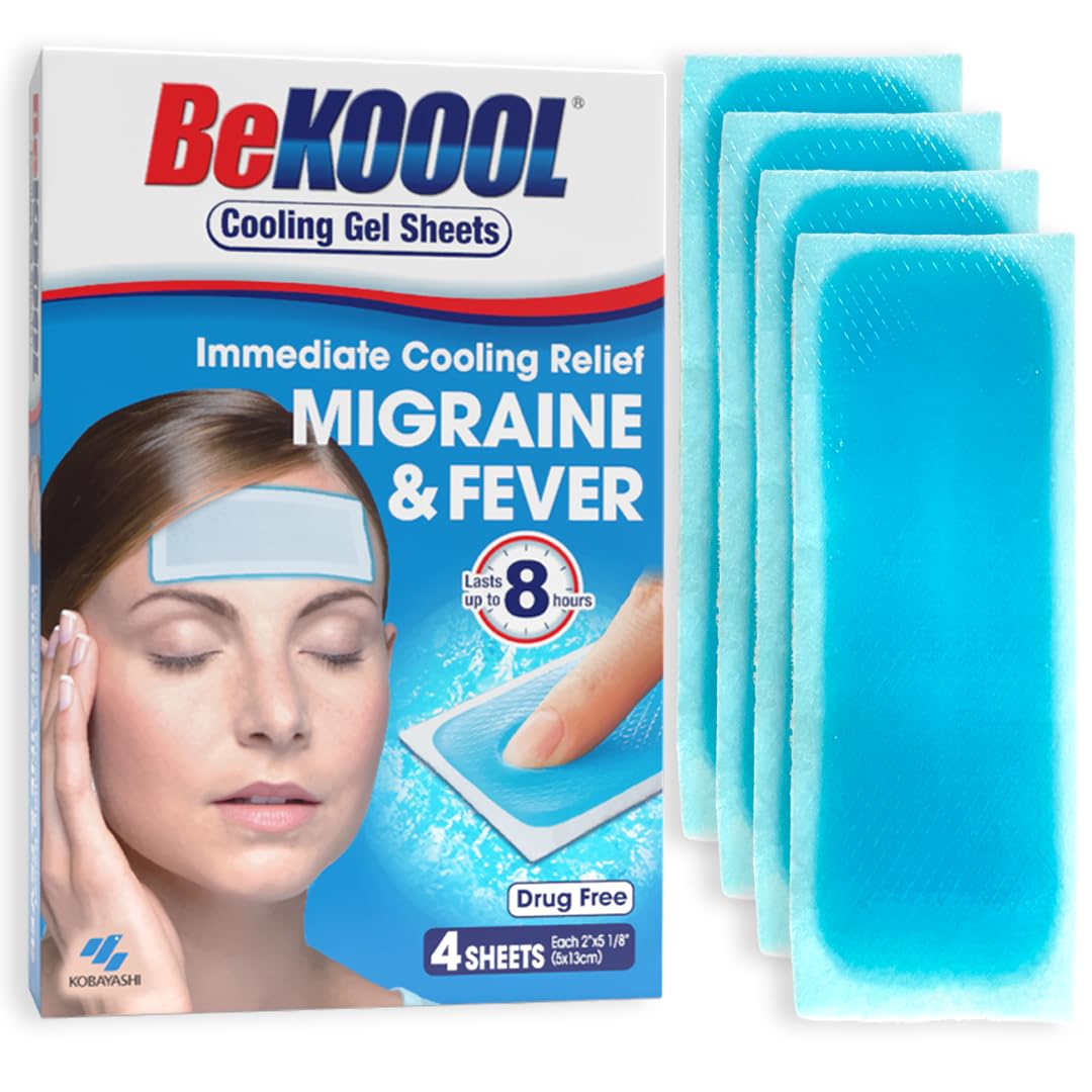 BeKOOOL Migraine Gel Sheets - 4 Count BeKooolAu supplements