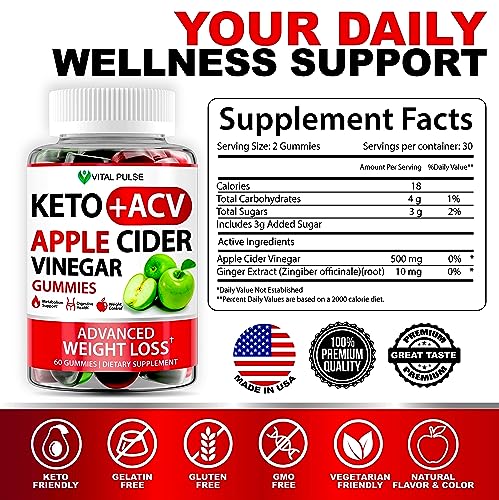 Keto ACV Gummies Advanced Weight Loss - ACV Keto Gummies Vital PulseUS supplements