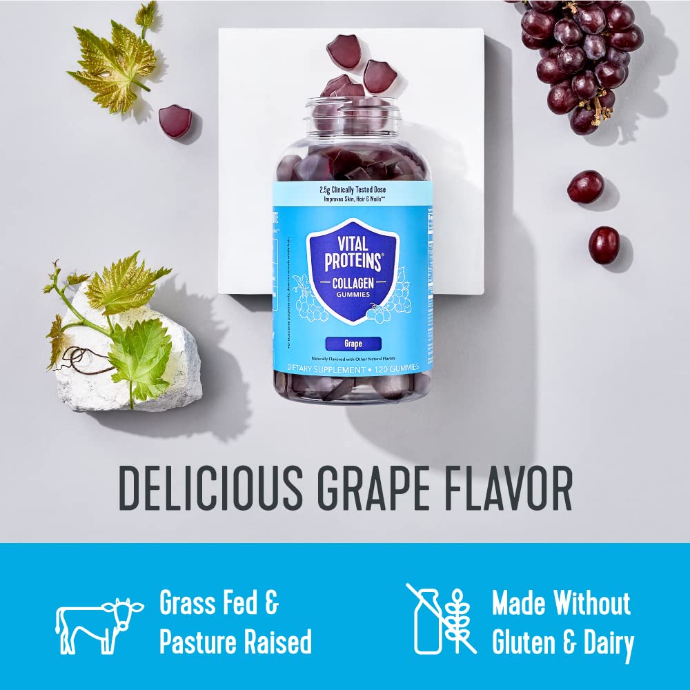Vital Proteins Collagen Gummies, 2.5g of Clinically-Tested Collagen for Hair, Skin, Nails Vital ProteinsUS supplements