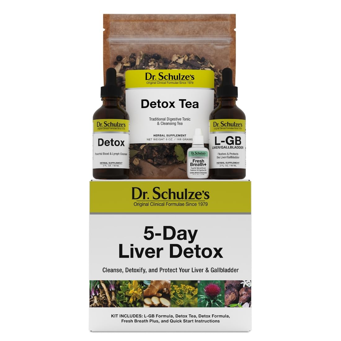 Dr. Schulze's 5-Day Liver Detox - 5-Day Liver Cleanse Kit - Supports Healthy Digestion & Energy - Gallbladder Cleanse - Plant-Based Ingredients - Gluten-Free & Vegan Dr. Schulze'sAu supplements