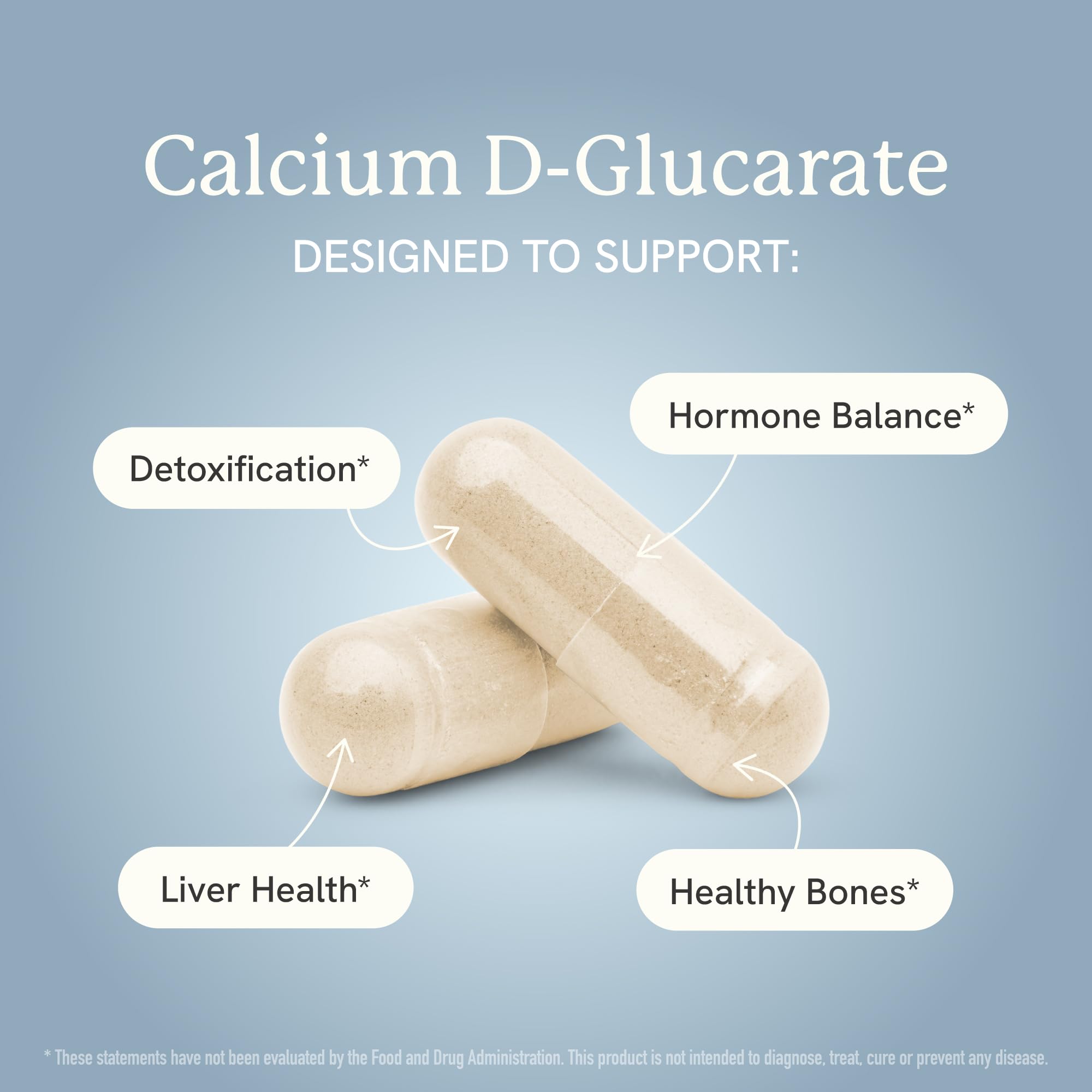 Calcium D-Glucarate | 500MG | CDG for Liver Detox and Cleanse, Hormone Balance, and Menopause Support | Calcium Supplement | Vegan, Non-GMO, Third-Party Tested | 90 Capsules (3-Month Supply) SMNutritionAu supplements