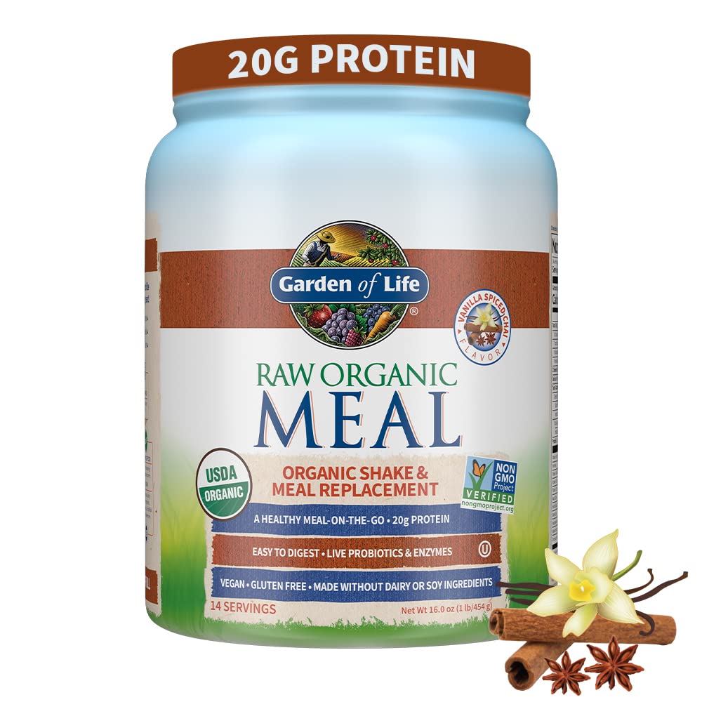 Garden of Life Meal Replacement Vanilla Chai Powder, 14 Servings Garden of LifeUS supplements