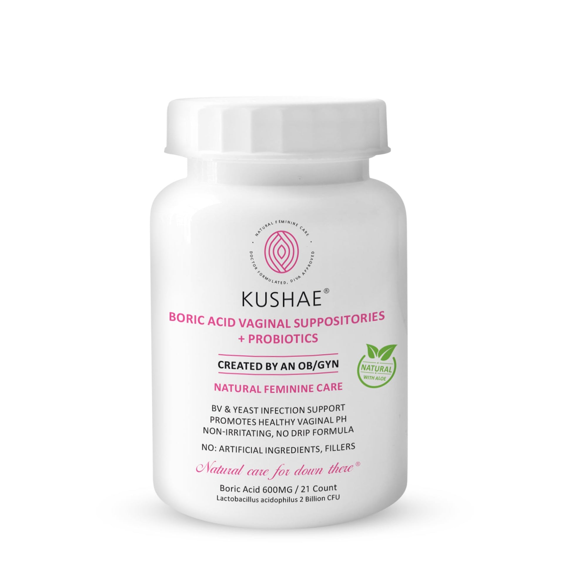 Kushae Boric Acid Suppositories with Applicator, All-Natural Boric Acid Suppositories for Women KushaeAu supplements