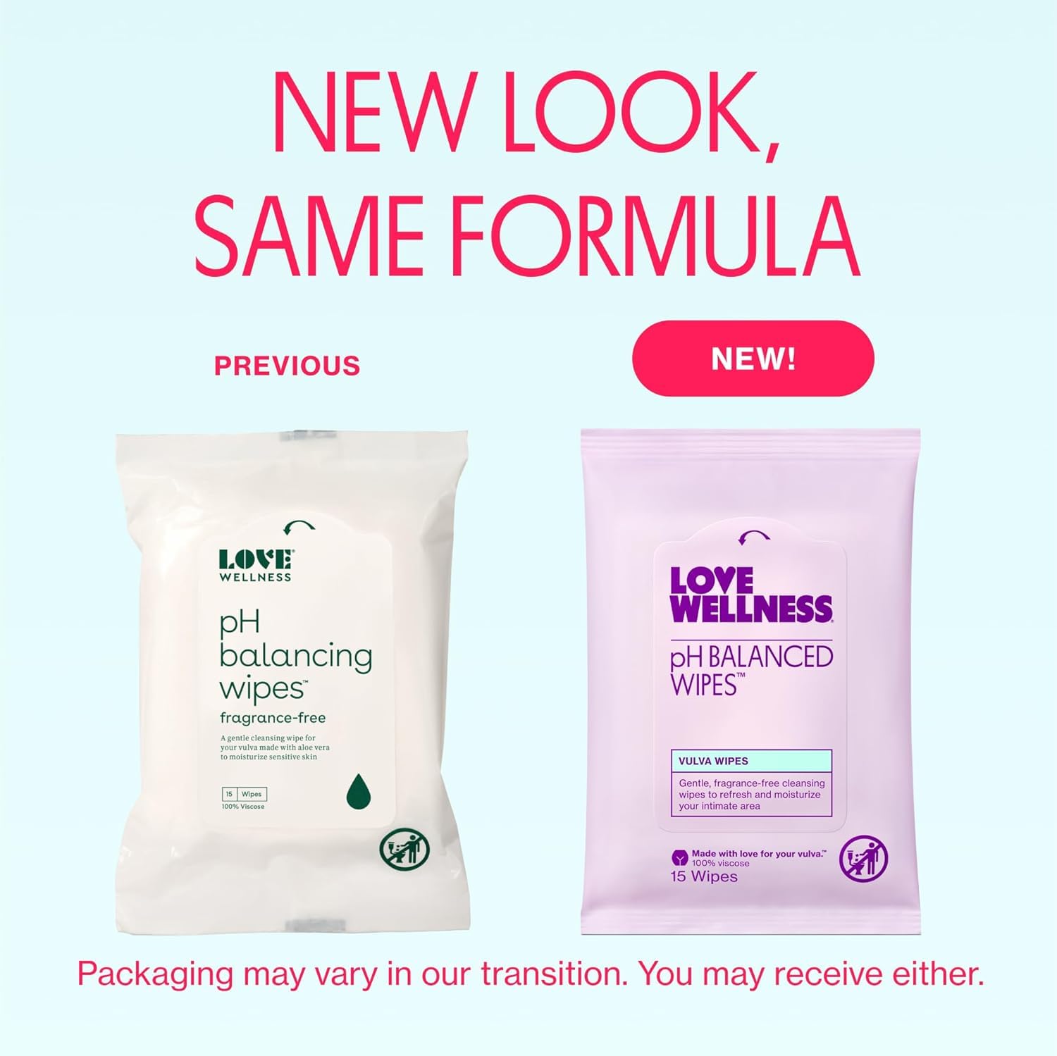 Love Wellness pH Balancing Wipes for Women | Fragrance-Free | Vulva Cleanser for Balanced pH, Intimate Health & Hygiene | Non-Irritating with Aloe Vera for Sensitive Skin | Travel Size | 3-Pack Love WellnessUS supplements