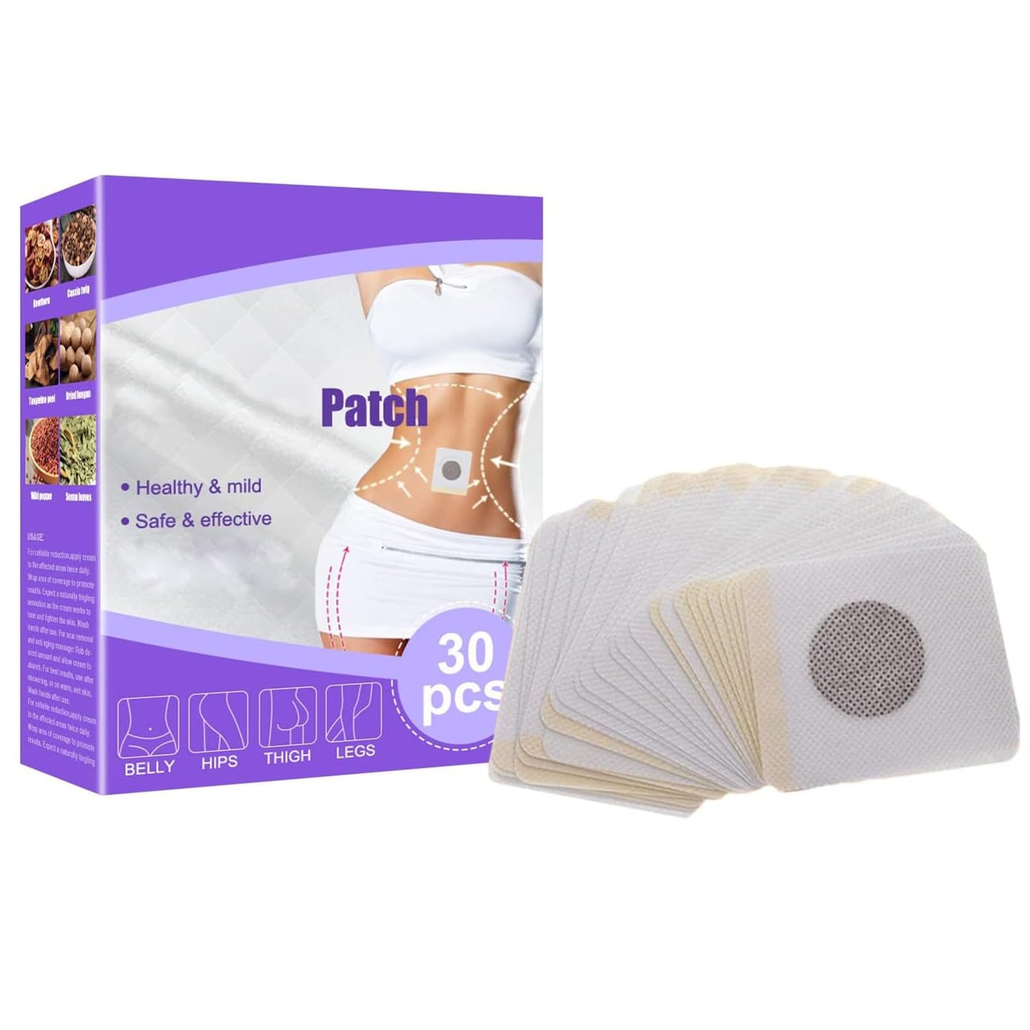 Rosarden Belly Patch, 30Pcs Toning Contouring Firming Patches, Sweatproof Patches RosardenUS supplements