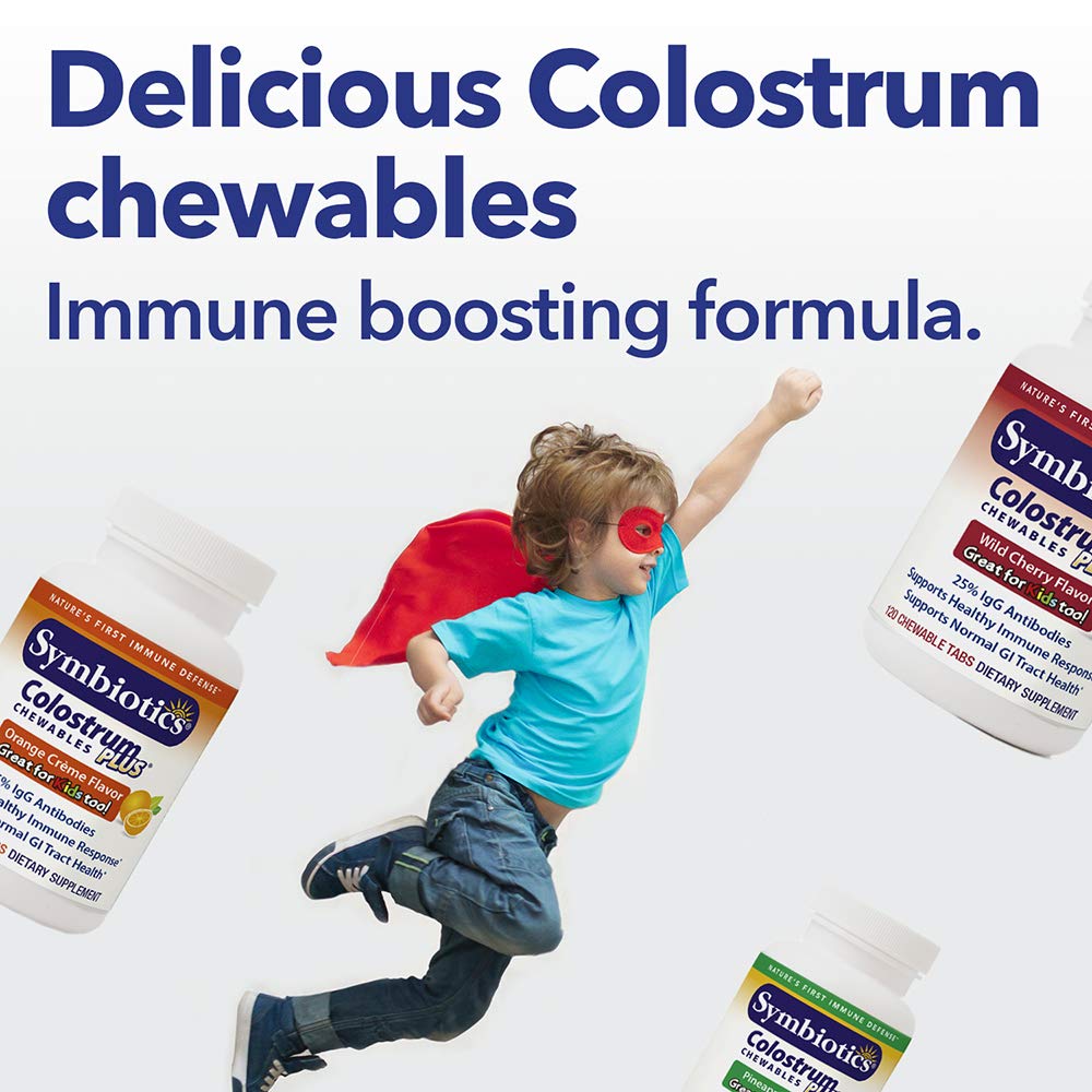 Symbiotics Immunity Support Colostrum Plus Chewables (Pineapple) SymbioticsUS supplements