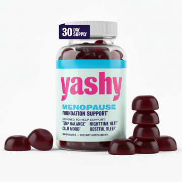 Yashy Gummies for Menopause | Hormone-Free Supplements for Women | Clinically Backed | 30 Servings | Helps Alleviate Hot Flashes, Night Sweats, & Mood Swings | Supports Libido | BlackBerry Flavor YASHYAu supplements