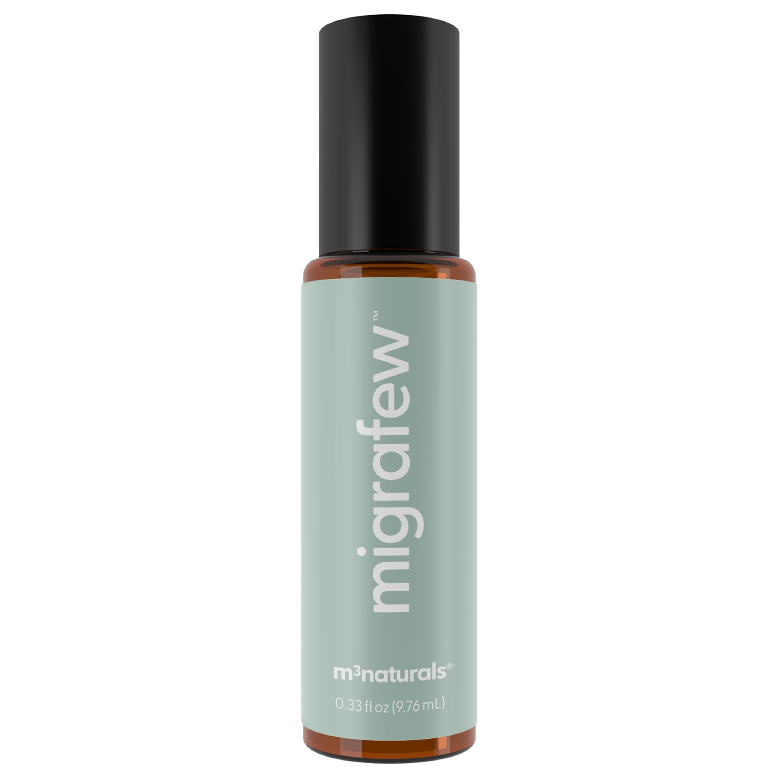 MigraFew Aromatherapy Migraine Roll On | Compact Headache Relief with Cooling Metal Roller for Head Tension and Pressure, Made with Peppermint, Spearmint and Lavender Essential Oils (0.33 FL oz) by M3 M3 NaturalsAu supplements