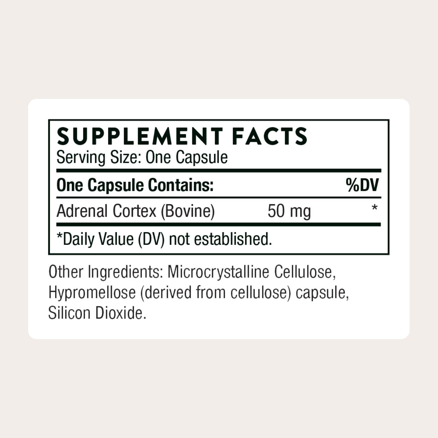 THORNE - Adrenal Cortex - Supplement for Cortisol Management - Support Healthy Adrenal Gland Function, Immune System, Stress Management, Fatigue & Metabolism* - 60 Capsules THORNEAu supplements