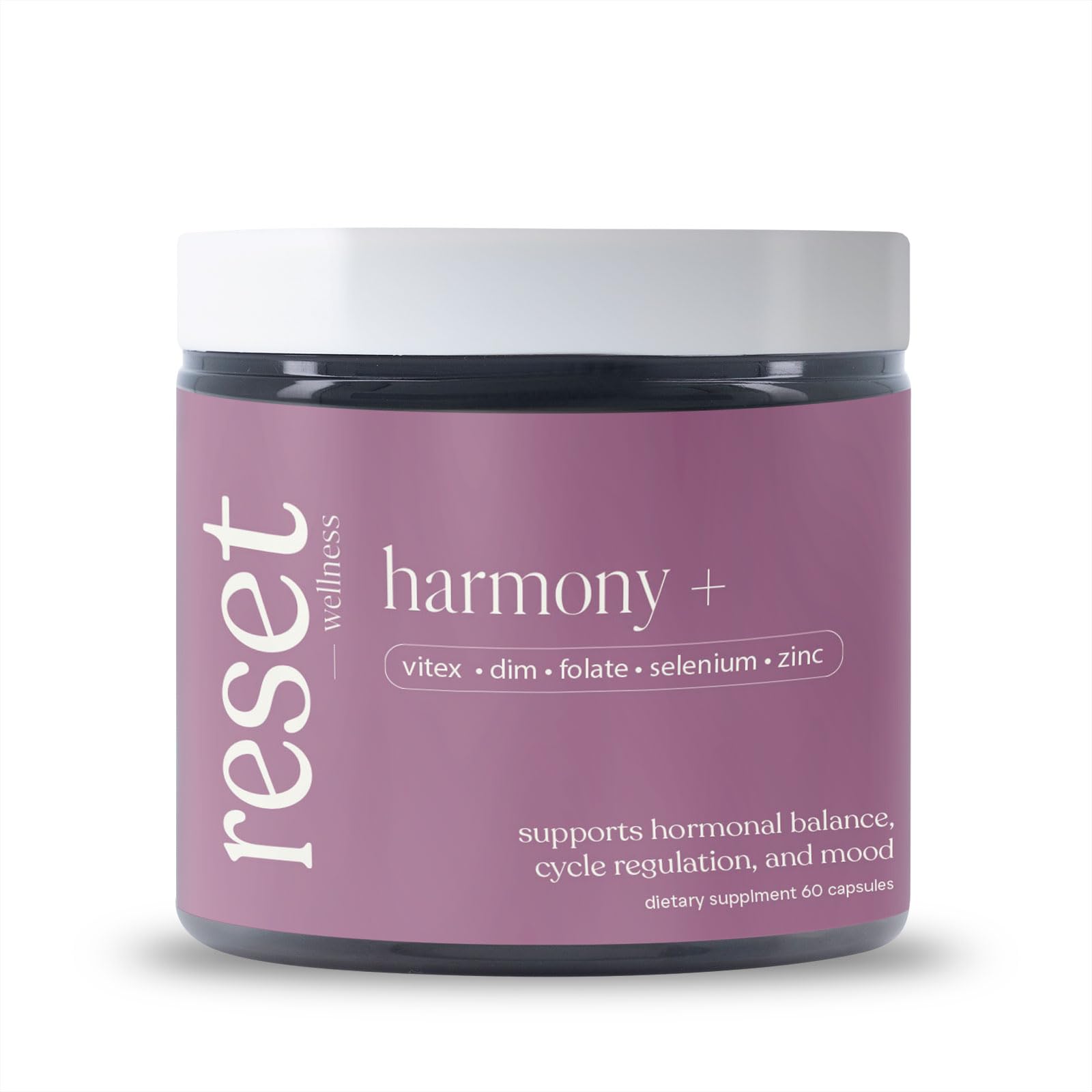 reset wellness Harmony+ | Vitex, DIM, Soy Isoflavones, Methylfolate & Selenium | Supports Women’s Hormonal Balance, Cycle Regulation & Mood Stability | 60 Capsules reset wellnessAu supplements