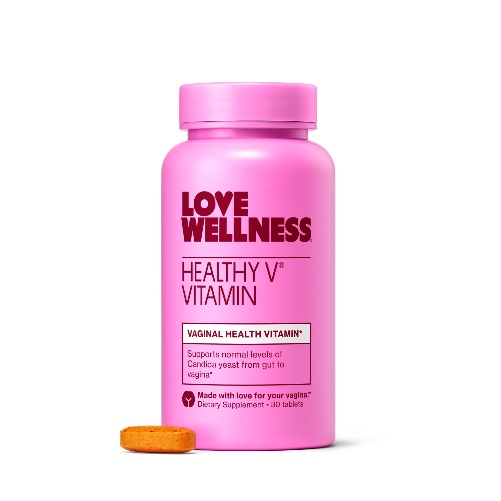 Love Wellness Healthy V Vitamin | Women's Vaginal Health Supplement | pH Balance, Gut Health & Immune Support Supplement | Balance of Candida Yeast with Turmeric, Garlic & Coconut Oil | 30 Count Love WellnessUS supplements