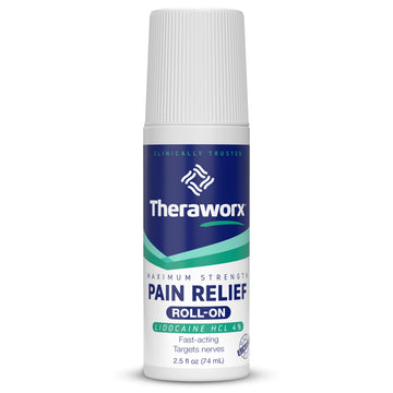 Theraworx Maximum Strength Pain Relief Roll-On with Lidocaine, Fast-Acting - 2.5 Oz - 1 Count TheraworxAu supplements