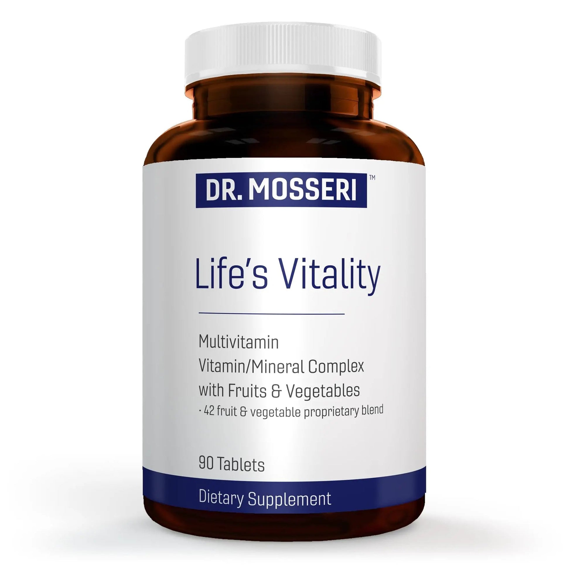 DR. MOSSERI Life's Vitality Vegan Multivitamin for Men & Women – Non-GMO Formula with 42 Fruits and Vegetables, Daily Multivitamin and Mineral Complex DR. MOSSERIAu supplements