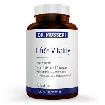 DR. MOSSERI Life's Vitality Vegan Multivitamin for Men & Women – Non-GMO Formula with 42 Fruits and Vegetables, Daily Multivitamin and Mineral Complex DR. MOSSERIAu supplements