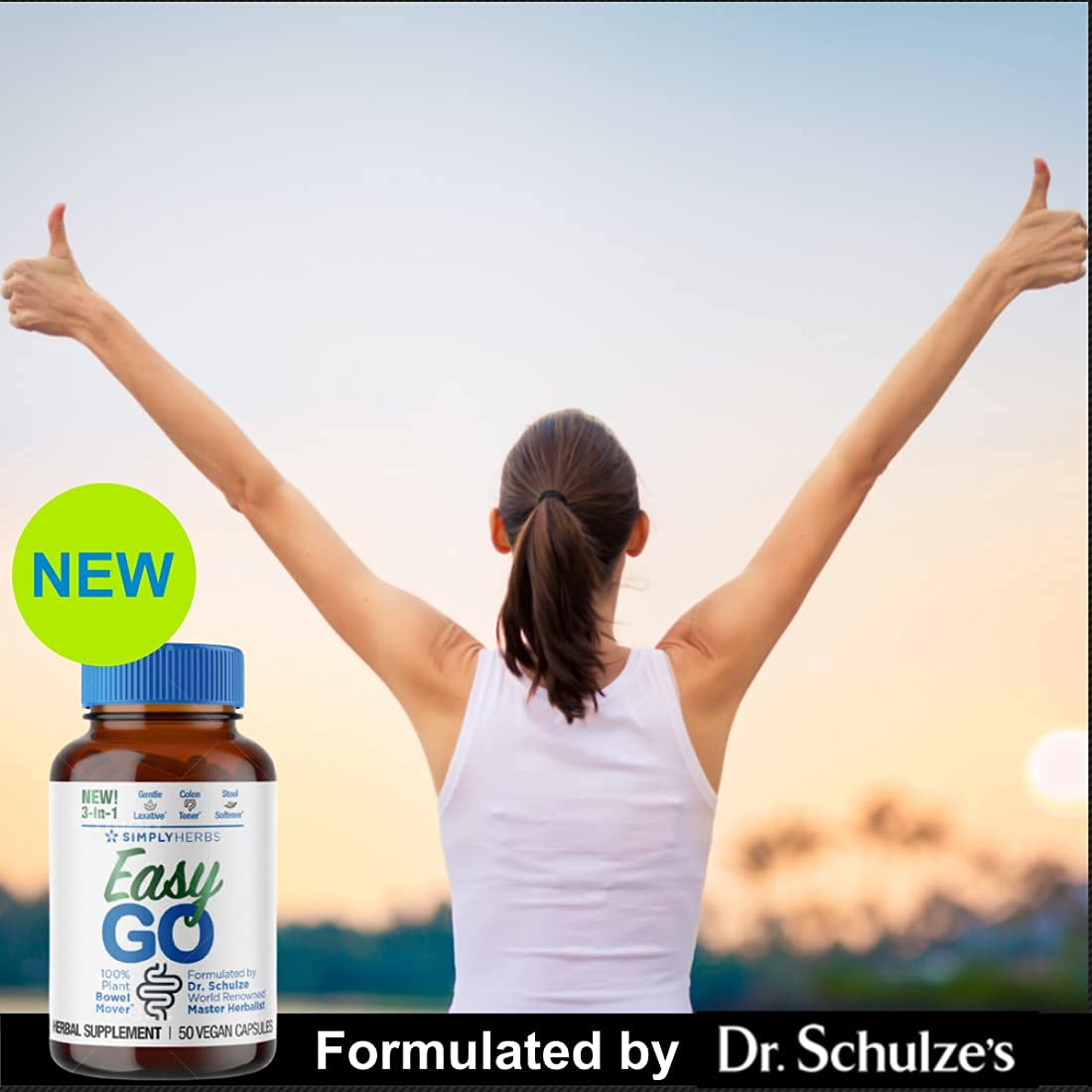 Dr. Schulze's Easy GO Bowel Mover - Formulated Gentle Laxative, Colon Toner & Stool Dr. Schulze'sUS supplements