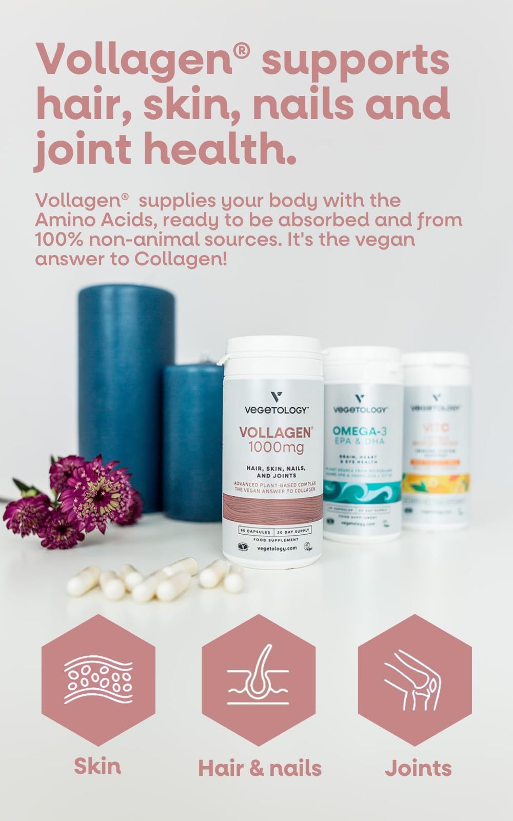 Vegetology Vollagen® Plant Based Complex – Plant Based Protein Alternative to Collagen VEGETOLOGYAu supplements