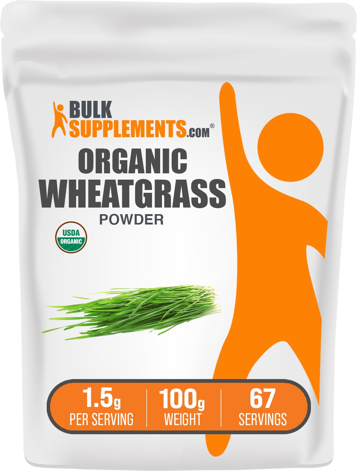 BulkSupplements.com Organic Wheatgrass Powder - Organic Super Greens Powder, Superfoods Supplement - Vegan & Gluten Free, 1.5g per Serving, 100g (3.5 oz) (Pack of 1) BulkSupplementsAu supplements