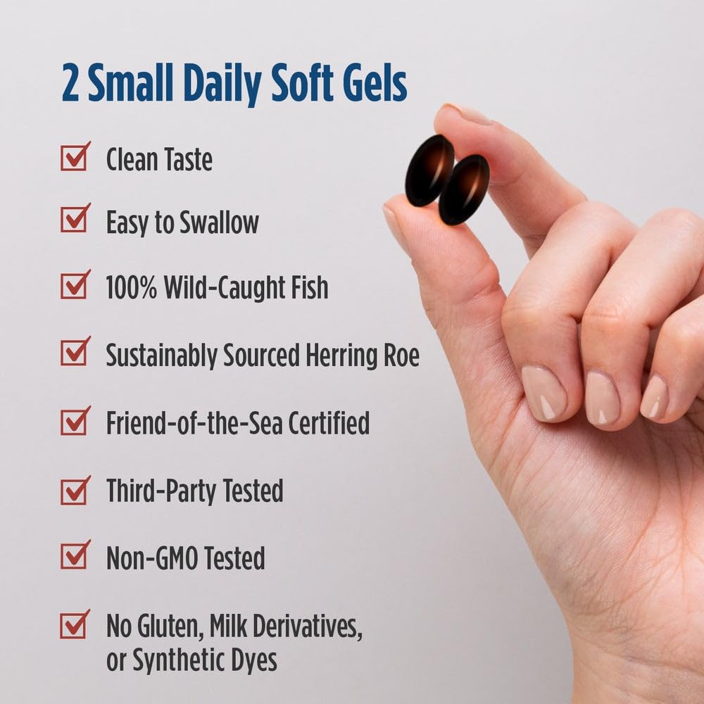 Nordic Naturals Omega-3 Phospholipids, Unflavored - 60 Soft Gels - 500 mg Omega-3 & 350 mg Phospholipids - Heart & Brain Health - Small, Easy-to-Swallow Soft Gels - Non-GMO - 30 Servings Nordic NaturalsAu supplements
