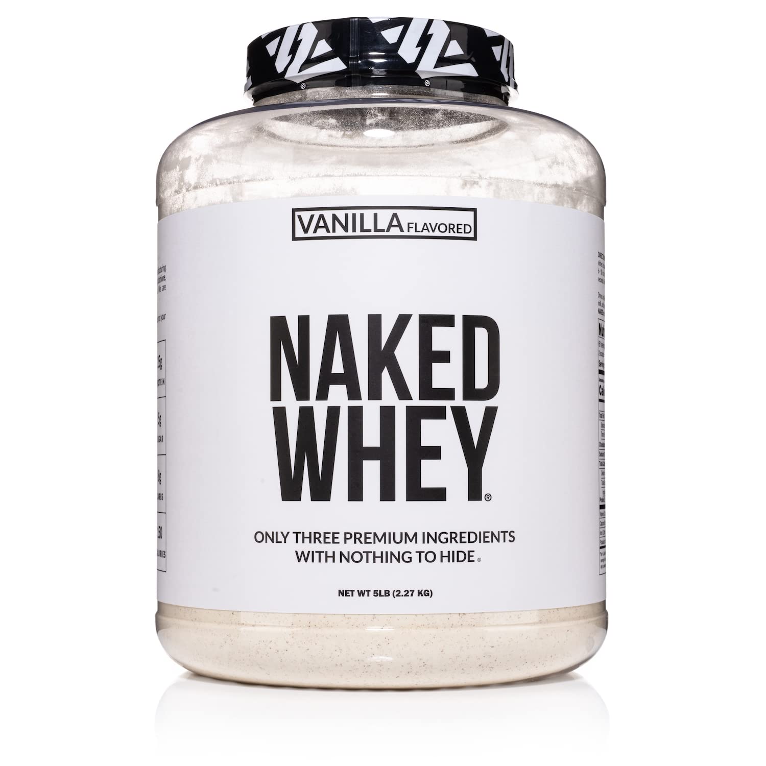 NAKED Nutrition Whey Vanilla Protein - All Natural Grass Fed Whey Protein Powder NAKEDUS supplements
