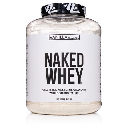 NAKED Nutrition Whey Vanilla Protein - All Natural Grass Fed Whey Protein Powder NAKEDUS supplements