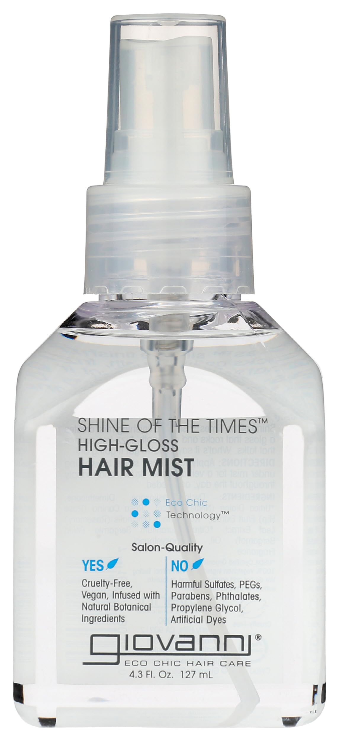 GIOVANNI Shine of the Times Finishing High-Gloss Hair Mist - Anti Frizz Hair Products, Color Safe, Salon Quality, Cruelty-Free, No Parabens, Infused with Natural Botanical Ingredients - 4.3 oz GIOVANNIAu supplements