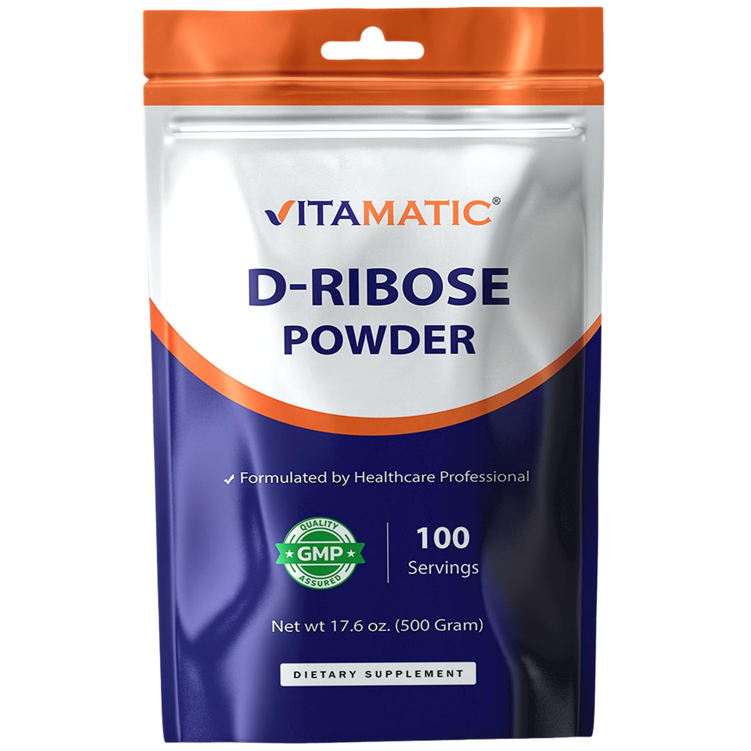 Vitamatic D-Ribose Powder 500g - 17.6 OZ (500 Gram) | Pure & Unflavored | Non-GMO | Easy-Mix Dietary Supplement VitamaticAu supplements