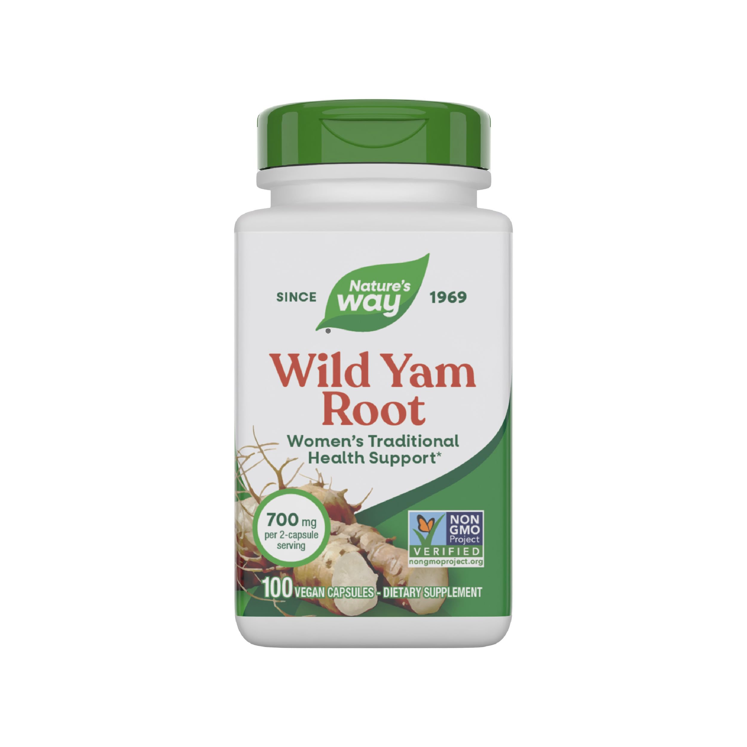 Nature's Way Wild Yam Root Capsules, Women's Traditional Health Support*, 700 mg per 2-Capsule Serving, Non-GMO Project Verified, 100 Vegan Capsules (Packaging May Vary) Nature's WayAu supplements