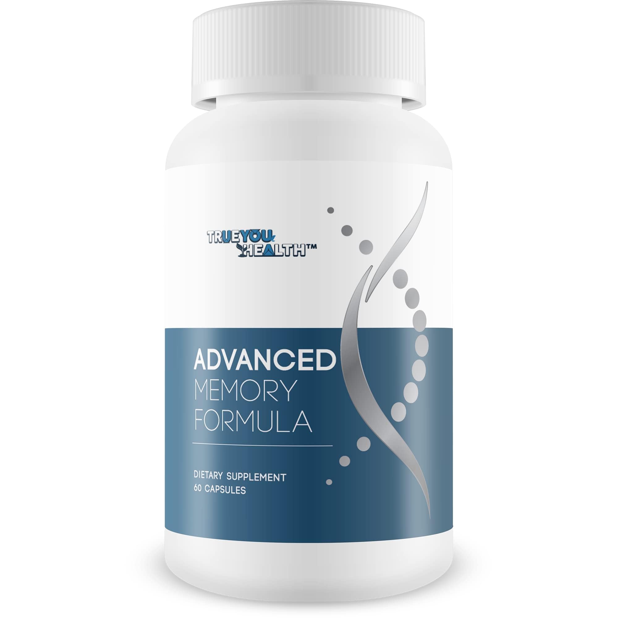 Advanced Memory Formula - by True You Health - Our Best Memory & Brain Formula - Formulated with Ginkgo Biloba and Other Premium Ingredients for Cognitive Performance, Focus, and Clarity True You HealthAu supplements