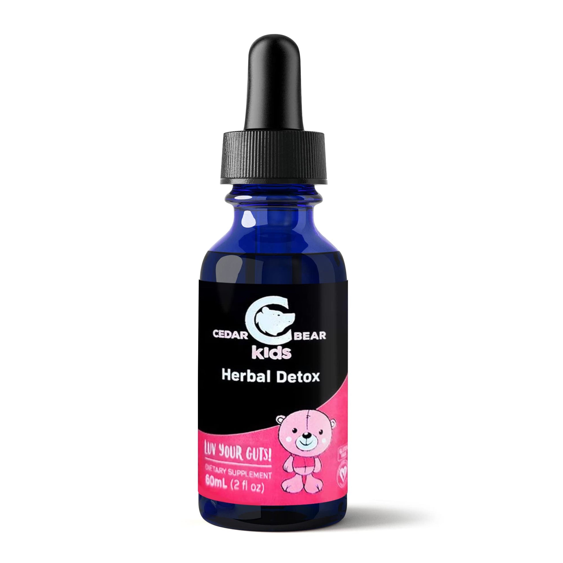 Cedar Bear - Intestinal Cleanse for Kids, Liquid Herbal Supplement for Detox Cleanse Cedar Bear NaturalesUS supplements