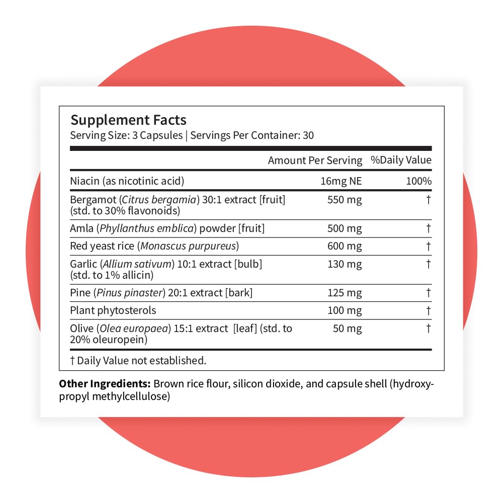 Pattern Wellness Cholesterol Complex Supplement – Supports Overall Well-Being – 3rd Party Lab Tested – 90 Vegan Capsules Pattern WellnessAu supplements