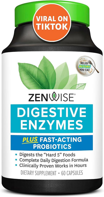 Zenwise Health Digestive Enzymes - Probiotic Multi Enzymes with Probiotics Zenwise HealthAu supplements