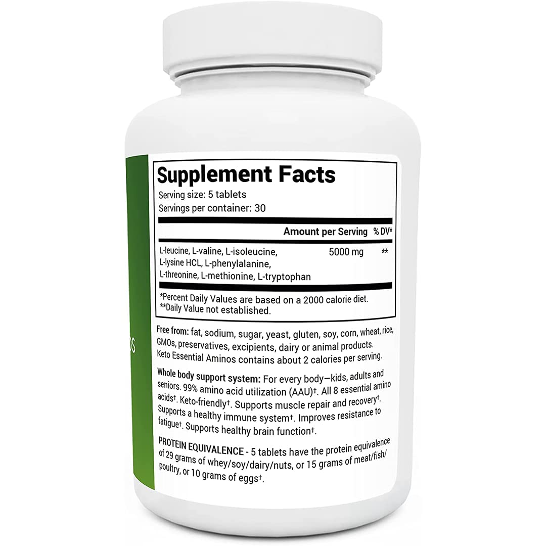Dr. Berg's Keto Essential Aminos - Contains 8 Essentials Amino Acids -Keto Friendly Dr. Berg NutritionalsUS supplements