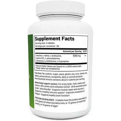 Dr. Berg's Keto Essential Aminos - Contains 8 Essentials Amino Acids -Keto Friendly Dr. Berg NutritionalsUS supplements