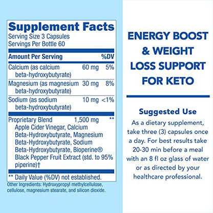 Keto BHB with Apple Cider Vinegar - Reach Ketosis Faster, Boost Energy, Suppress Craving Super Natural GoodsUS supplements