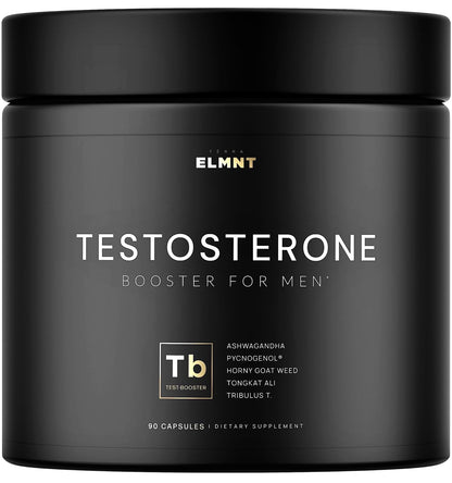 21,800mg Testosterone Booster for Men 8X Strength w. Ashwagandha, Tongkat Ali, Pycnogenol, Tribulus - Total T Male Enhancing Test Booster + Muscle Builder Workout Testosterone Supplement for Men TERRA ELMNTUS supplements