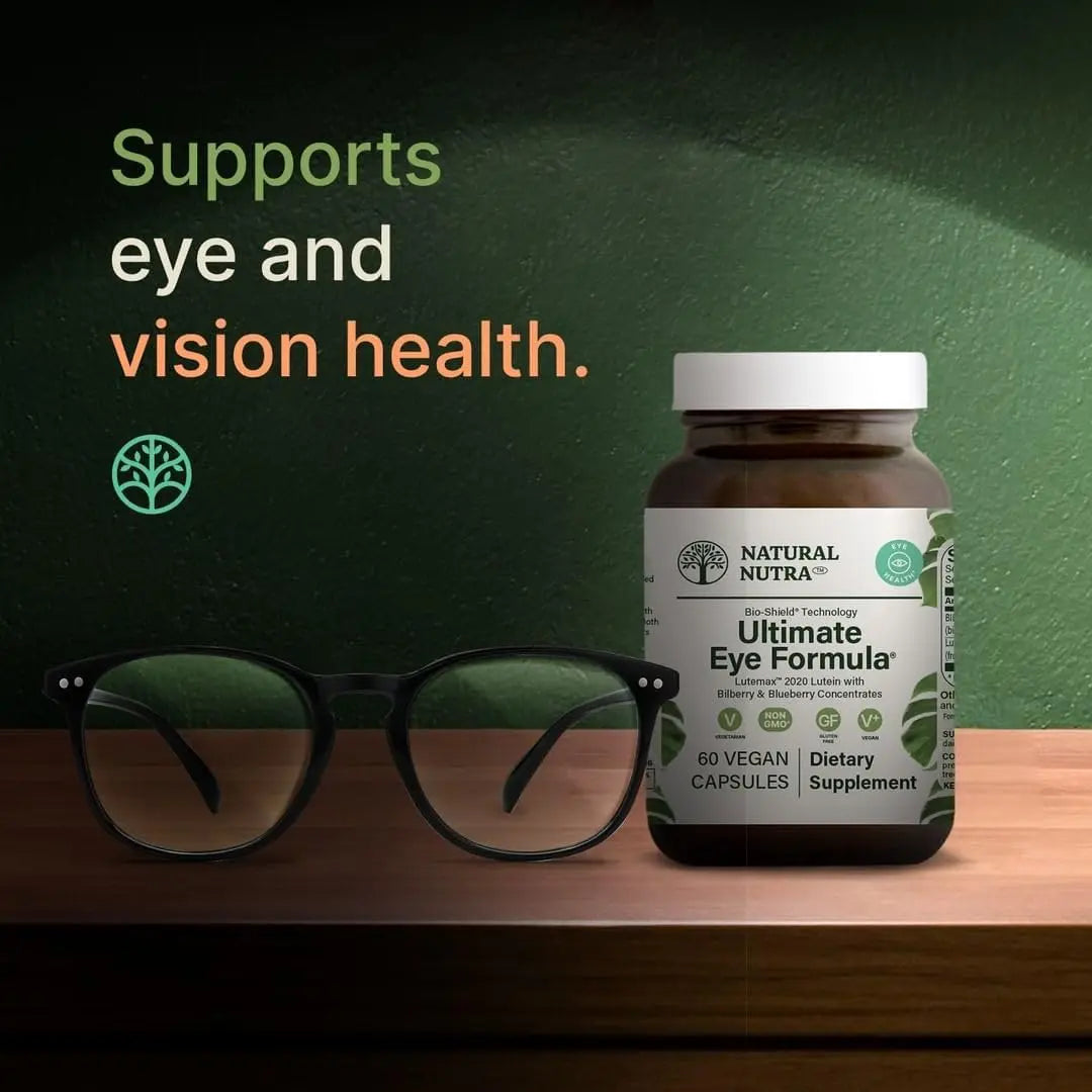 Natural Nutra Ultimate Eye Health Supplement - Bilberry & Blueberry Extract Blend for Day and Night Vision Support, Promotes Color Perception & Eye Clarity - Non-GMO, Vegan - 30 Capsules (Pack of 3) Natural Nutranz supplements