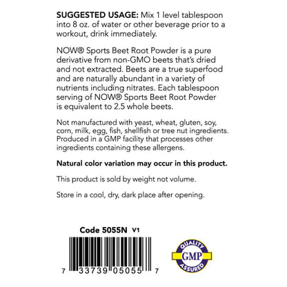NOW Sports Nutrition, Beet Root Powder, Super Food With Naturally Occurring Nitrates NOWUS supplements