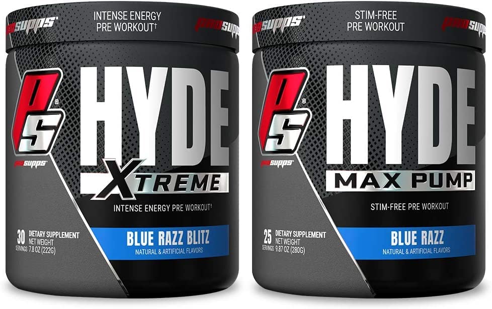 PROSUPPS Hyde Xtreme Blue Razz and Hyde Max Pump Blue Raspberry Bundle PROSUPPSAu supplements