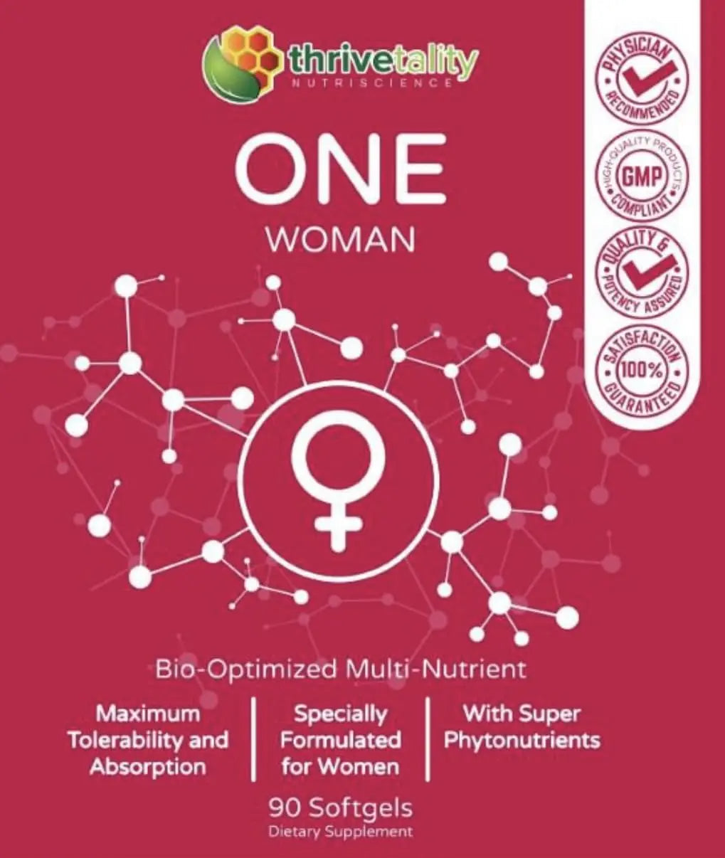 ONE Woman Bio-Optimized Multi-Nutrient by Thrivetality | Women's Multivitamin | #1 Physician Formulated | Science Based | Clinically Proven | Thrivetality NutriscienceAu supplements