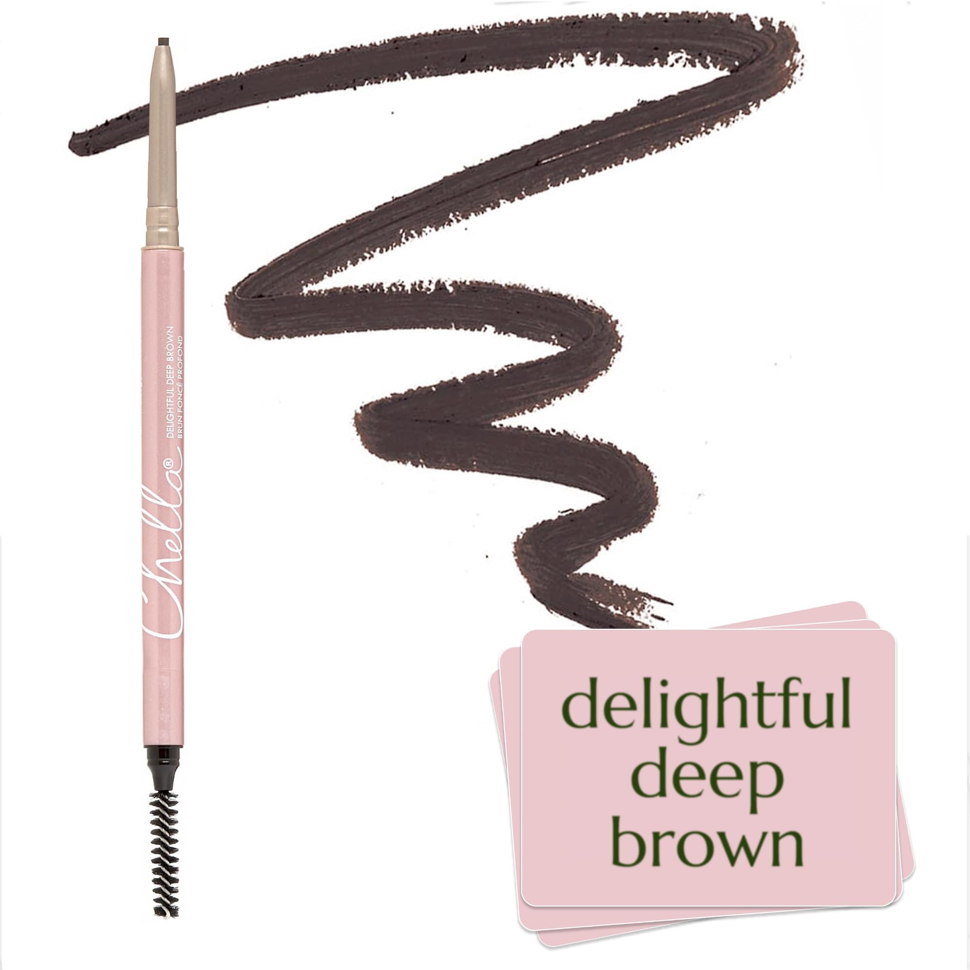 Chella Eyebrow Pencil – Easy-to-Use Brow Definer for Shaping, Filling & Blending – Long-Wear Deep Brown Eyebrow Pencils for Women with Precise Tip (Deep Brown) ChellaAu supplements