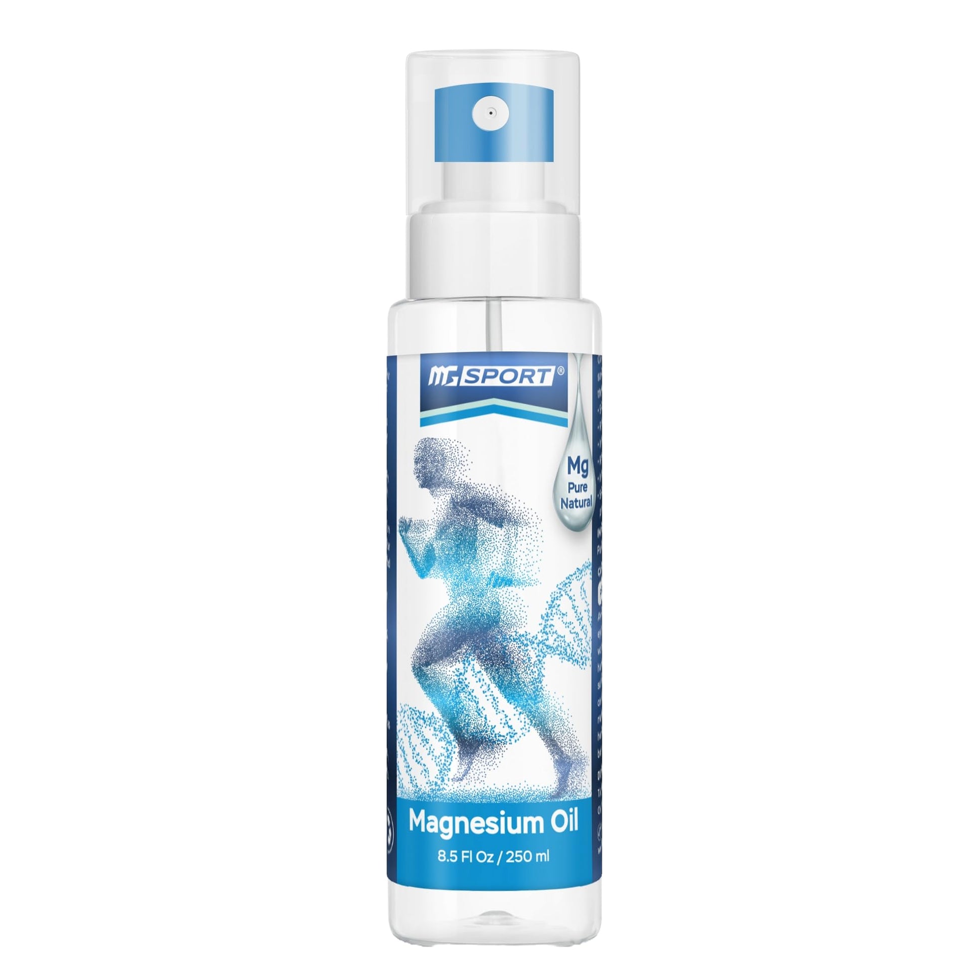 High Absorption Pure Magnesium Oil Spray – 250 ml – 100% Pure Magnesium Chloride MGSPORTUS supplements