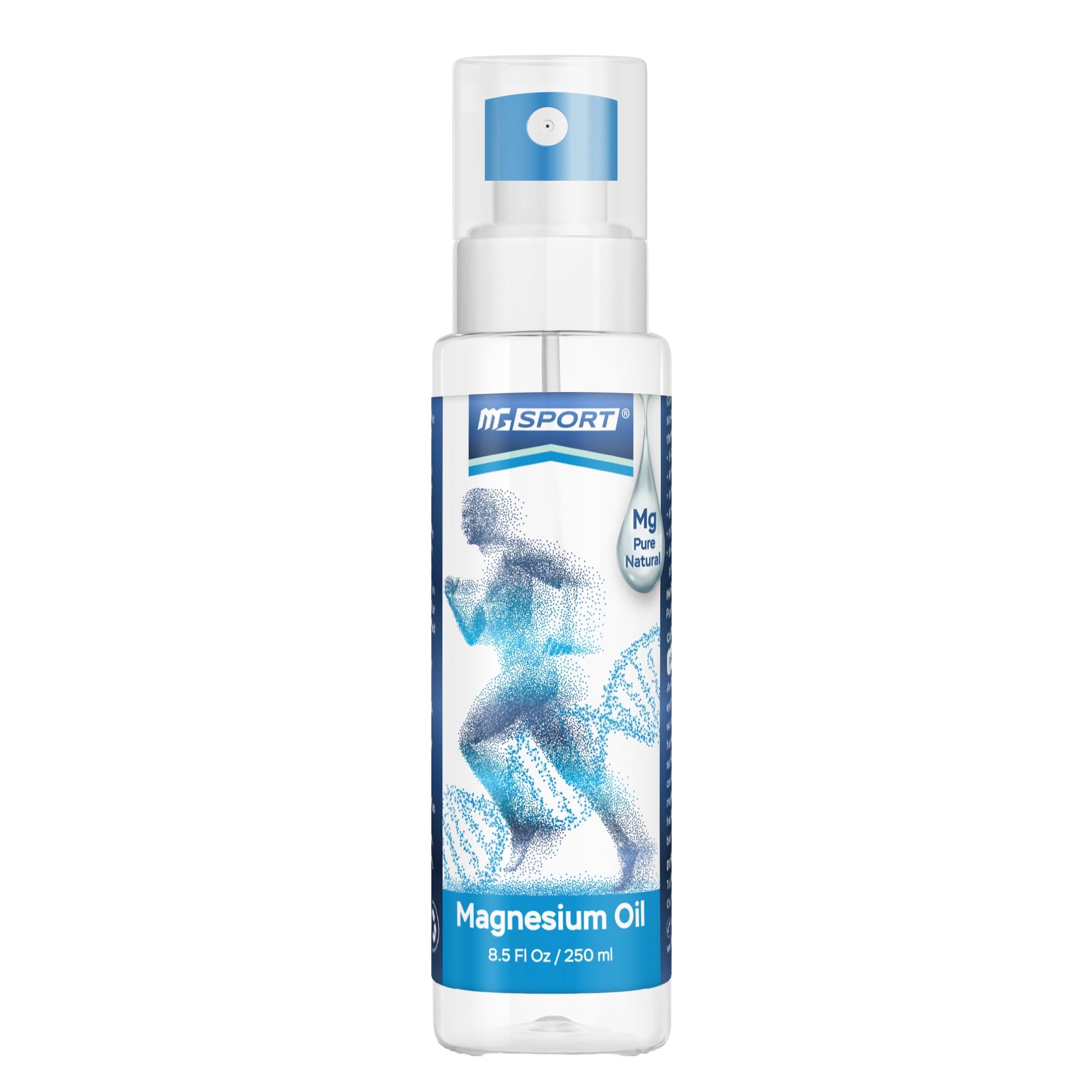 High Absorption Pure Magnesium Oil Spray – 250 ml – 100% Pure Magnesium Chloride MGSPORTUS supplements