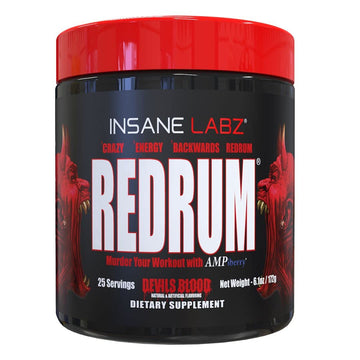 Insane Labz Redrum High Stim Pre Workout NO Booster Powder, Loaded with Beta Alanine Insane LabzAu supplements