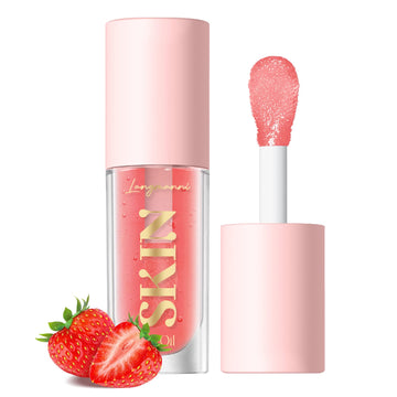 LANGMANNI Moisturizing Lip Oil,No-Sticky Lip Gloss Lip Balm Lip Care,Fruit Flavoured Lip Oil For Dry Lip's Moisturizing Hydrating And Nourishing ((Strawberry)) LANGMANNIAu supplements